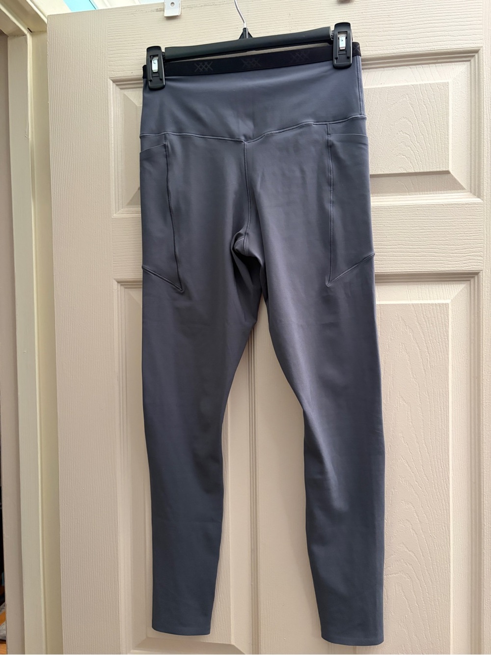 Gray Active Leggings with High Waist